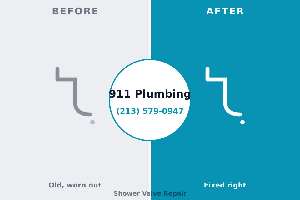 Before and after: plumbing company Le Mars, IA
